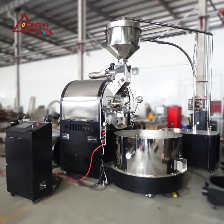 2018 Dongyi Factory price 30 kg 60kg coffee bean roasting machine LNG Gas heating equipment for sales