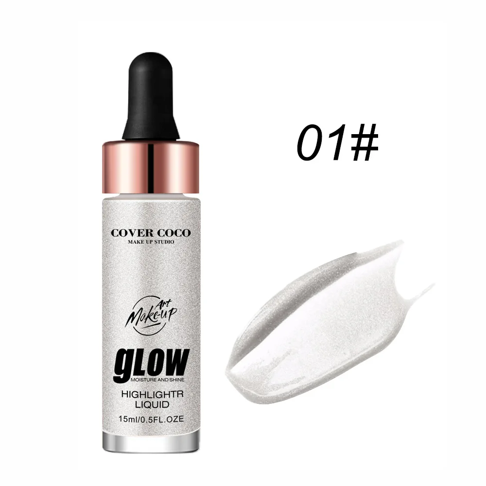 Хайлайтер 6 видов цветов оптовая продажа высокое качество частный ярлык для нанесения хайлайтера, Длительное Действие, блеск Чистка для лица и тела, жидкое косметическое средство