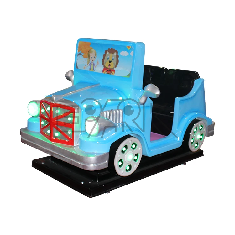  Indoor kids playground cheap amusement rides fiberglass material ride on car swing