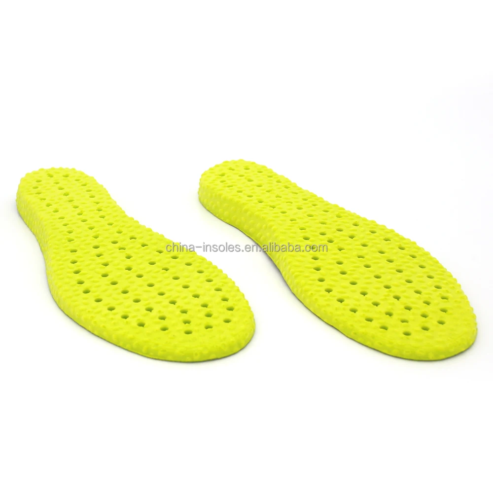Custom light sweat absorbing breathable shock absorbing insoles super soft popcorn thermoplastic insoles