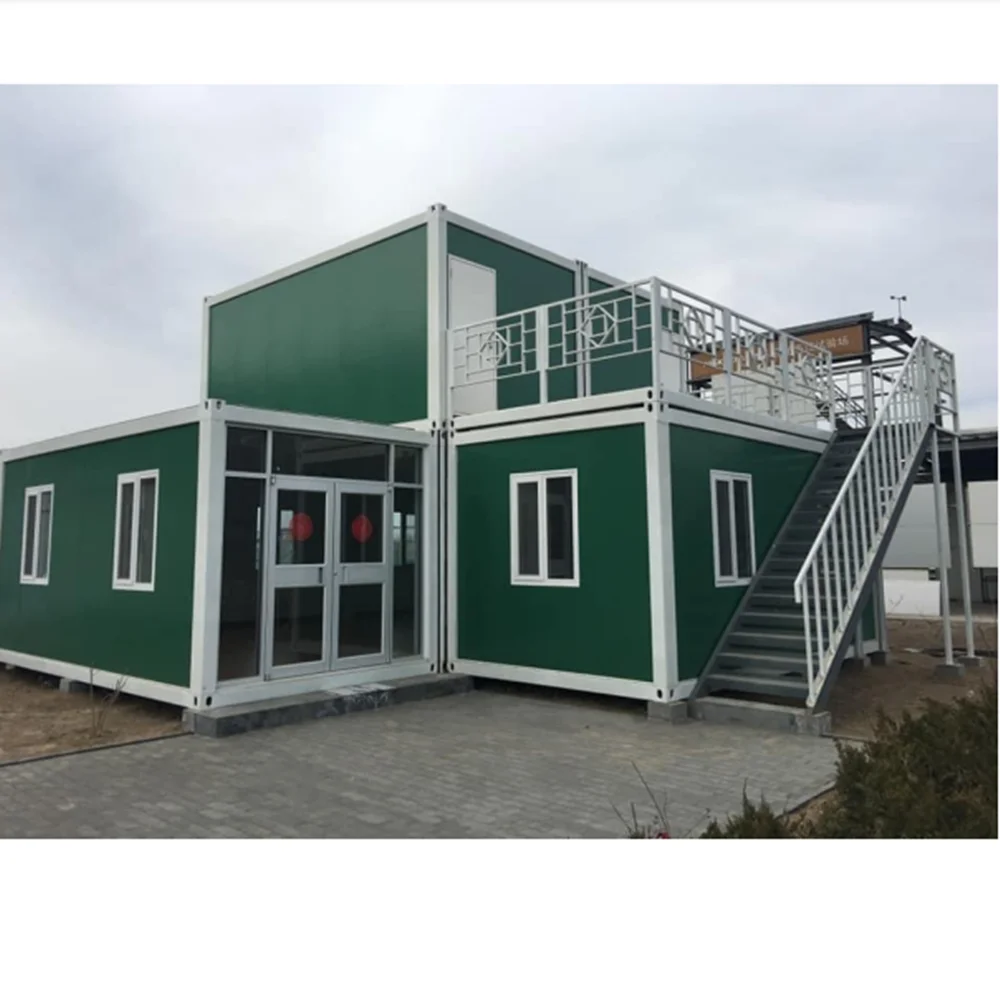 Hot Sale 2 Floors Safari Tent Solid Wood Prefab House Villa for Hotel Resort