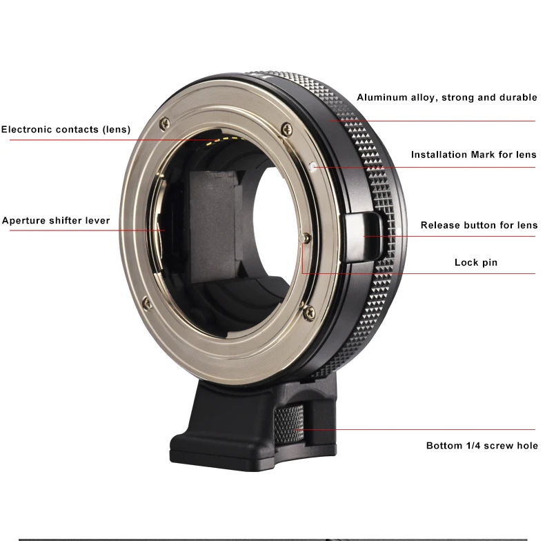 ENF-E1 PRO Автофокус электронный адаптер для объектива Nikon F объектив цифровой камеры sony a6300 A6500