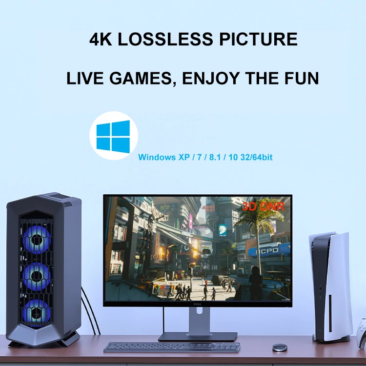 Игровая комнатная Высокотехнологичная обработка изображений UHD 4K / 1080P60Hz PCIe внутренняя черная Волшебная карта захвата