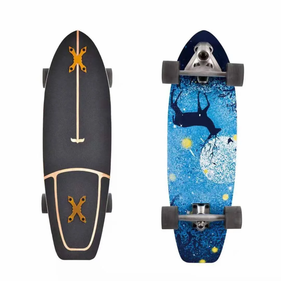Factory Supply CX7 Northeast Maple/Russia Maple Free Turn 30-Inch Drift Board/Skateboard Deck for Adults