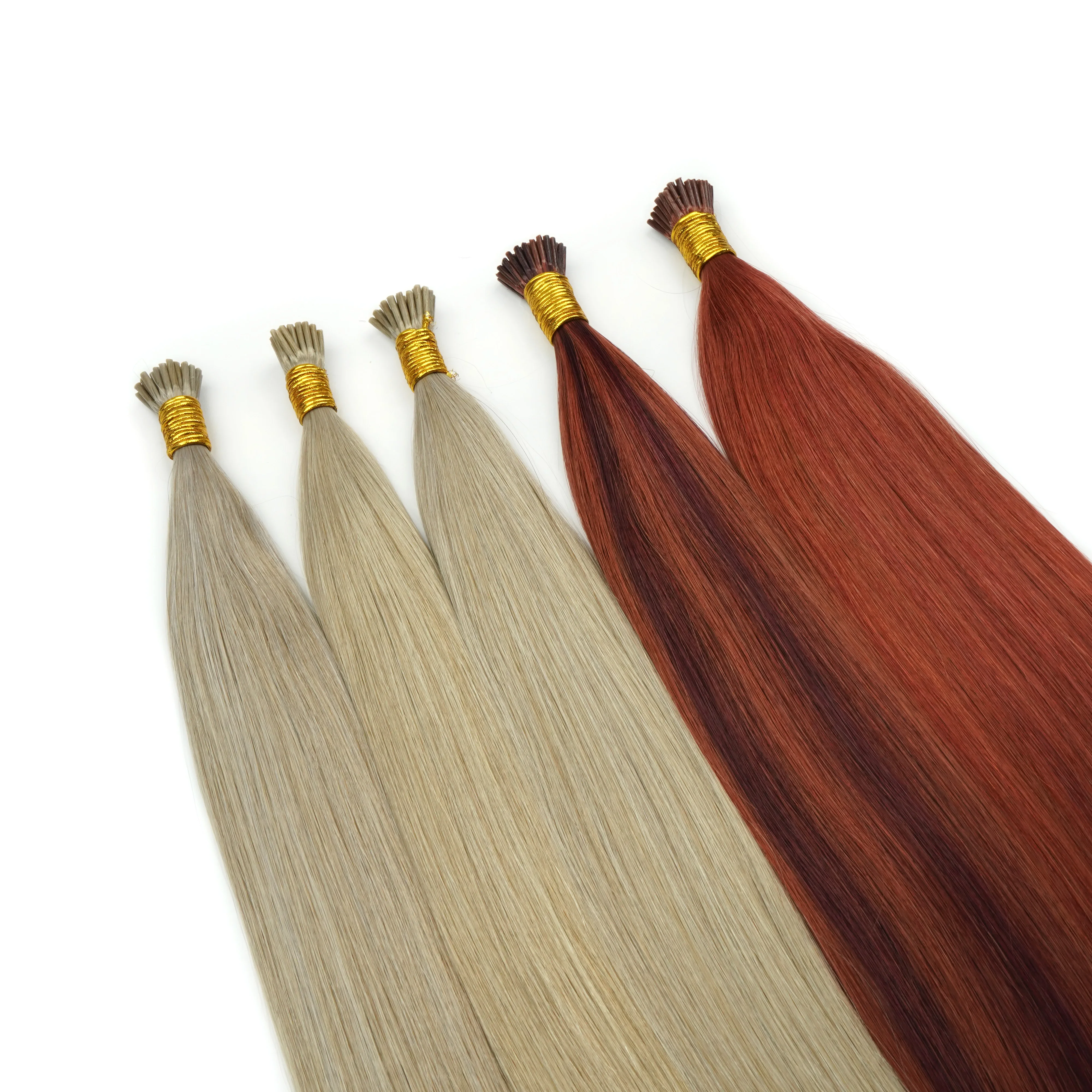 Hot Selling top quality i tip 100%Russian/European human hair full cuticles aligned offer customized service healthy touching