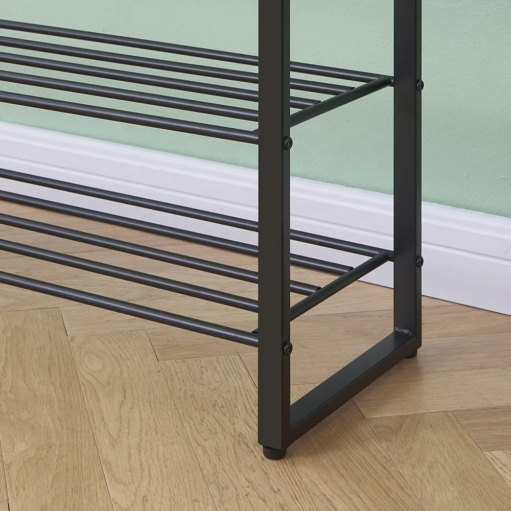 Sample free customization amazing 4 Tiers Diy Esay To Assemble Plastic Shoes Rack Cheap Shoe Rack