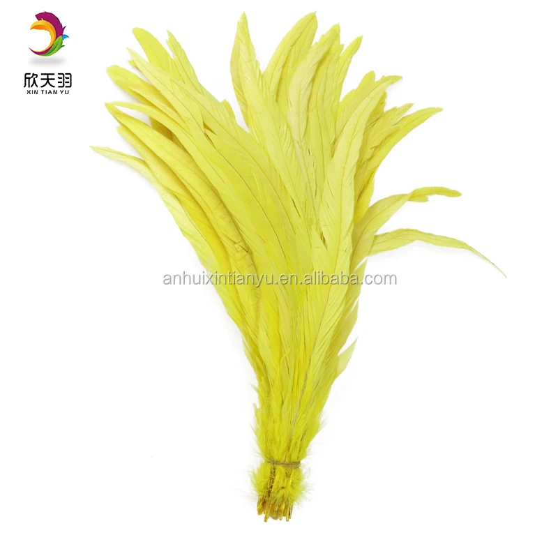 Hot Sale High Quality Dyed Rooster Tail Feather Plumas de Gallo