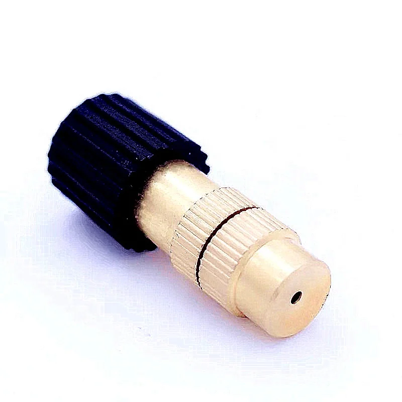 Brass Mist Nozzle 6mm Metal Garden Lawn Irrigation System Sprayer for Agriculture Water Pressure Source Greenhouse Outdoor Usage