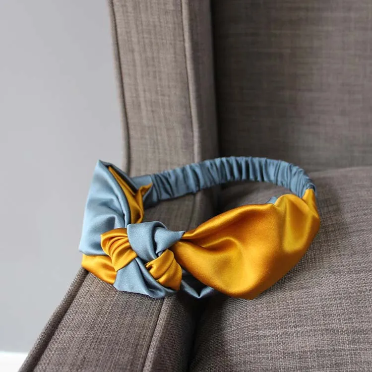 Custom Logo hair tie fashion satin hair bands for women