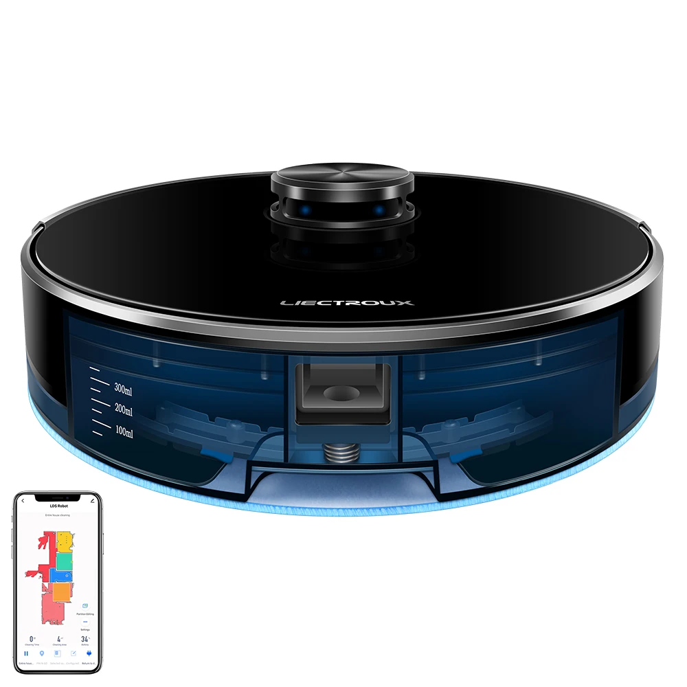 LIECTROUX Cleaning Robot Vacuum Smart Mops XR500 Home Cleaning Appliances