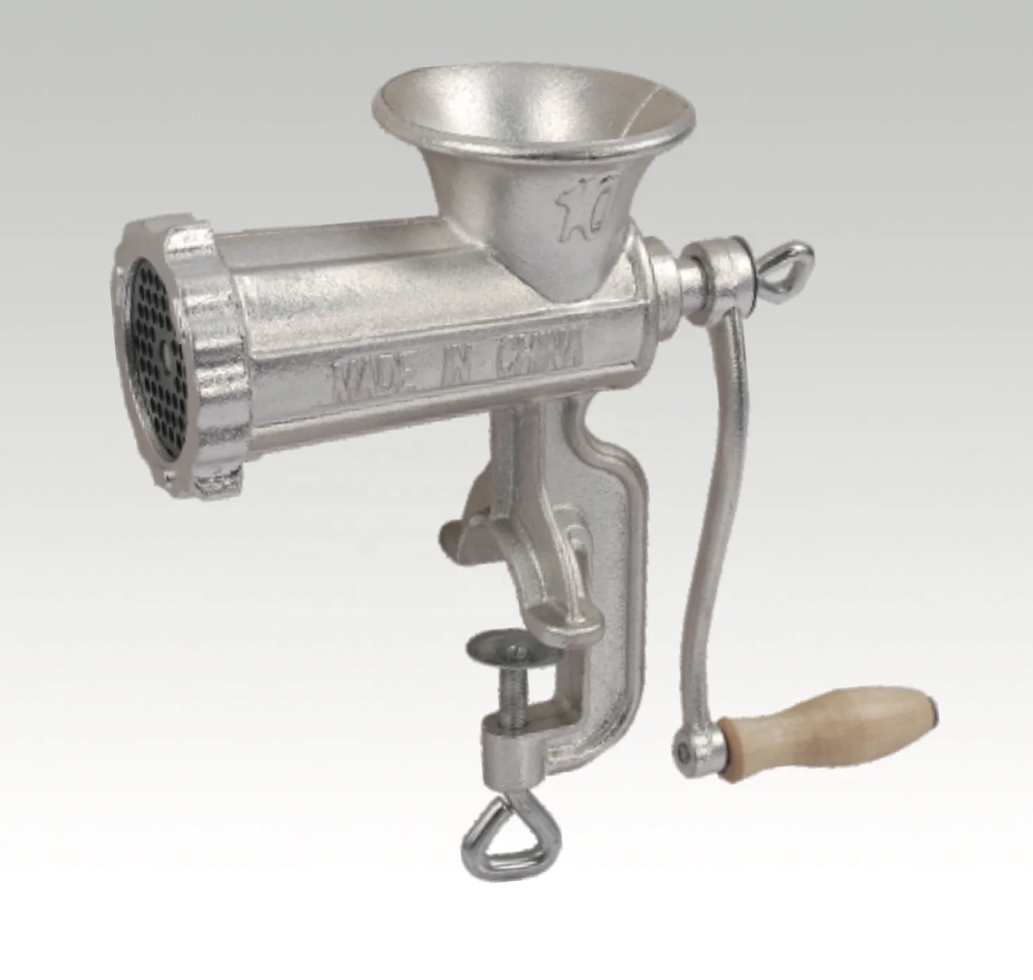 Size 10# Portable Household Tin Plate Spray Paint Cast Iron Stand Milling Manual Grinder Meat Mincer