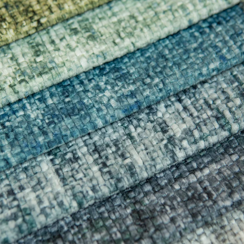 Chinese Manufacturer High Quality fabric 100%polyester Knitted High quality Printed and Embossed velvet sofa fabric