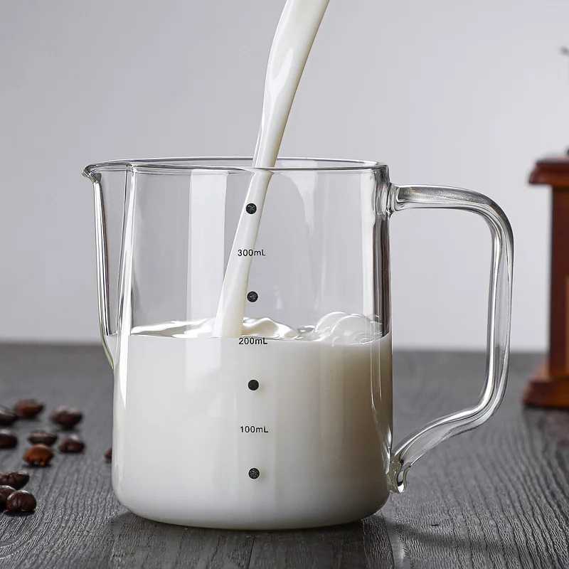 Coffee Milk Frothing Pitcher Barista Milk jug glass