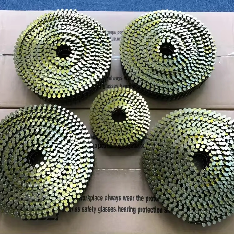 304 stainless steel galvanized screw spiral shank coil nails pallets coil nails Clavos Helicoidal