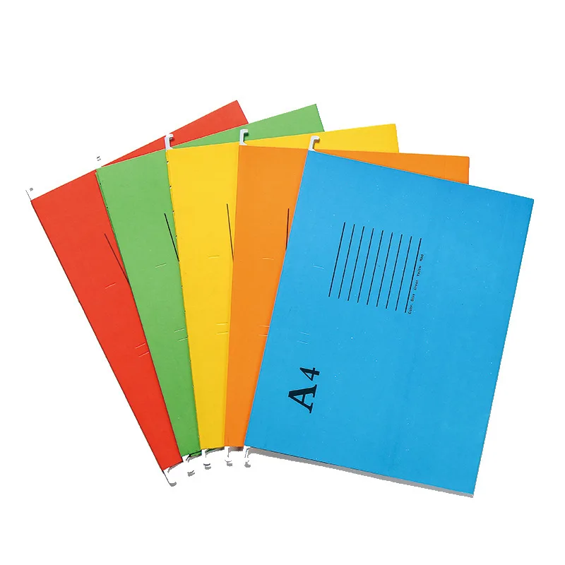 Цветной подвесной крючок размера A4/FC, индивидуальная пластиковая папка для документов
