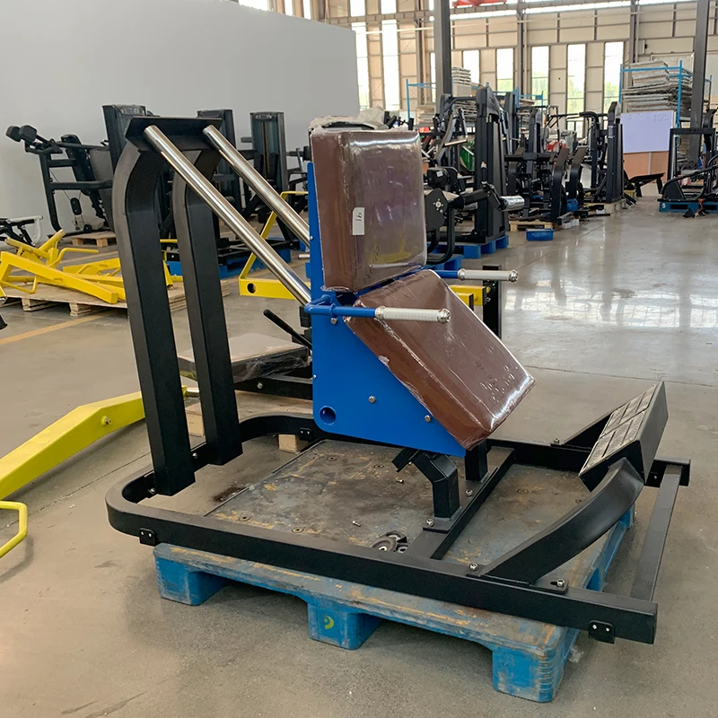 Factory direct Commercial gym fitness strength training body building plate loaded leg press hack squat seated calf machine