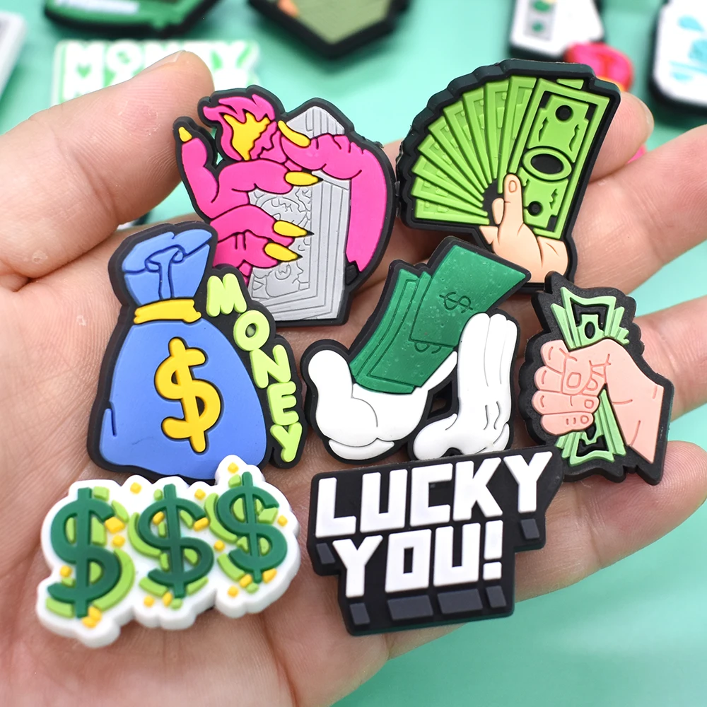 Women Shoes Accessories Dollar Symbol Money Maker Wallet Moneybag Shoe Charms Cash Moifom Money Maker Rich Shoe Store Accessory