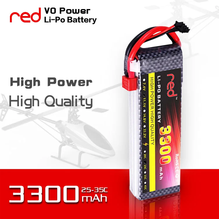 3300MAH 7.4V Lipo Battery for RC Tank DIY Car Boat