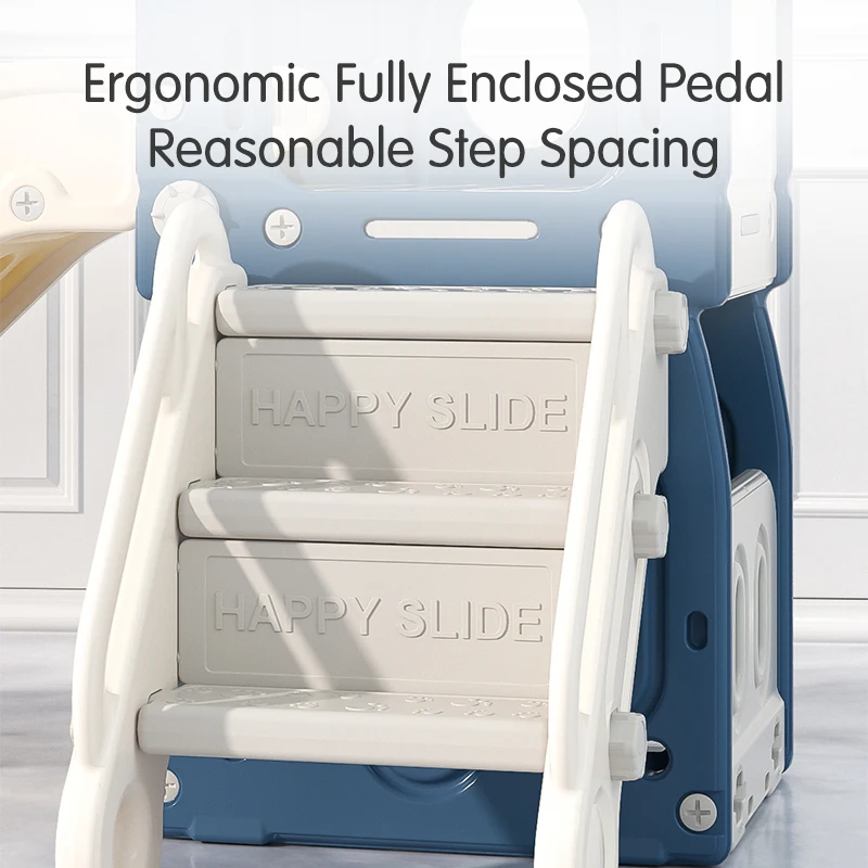 Baby Indoor Playroom Children Play Home Playground Equipment Park Kids Bridge Sliding Toys Plastic Toddler Slides And Swing Set