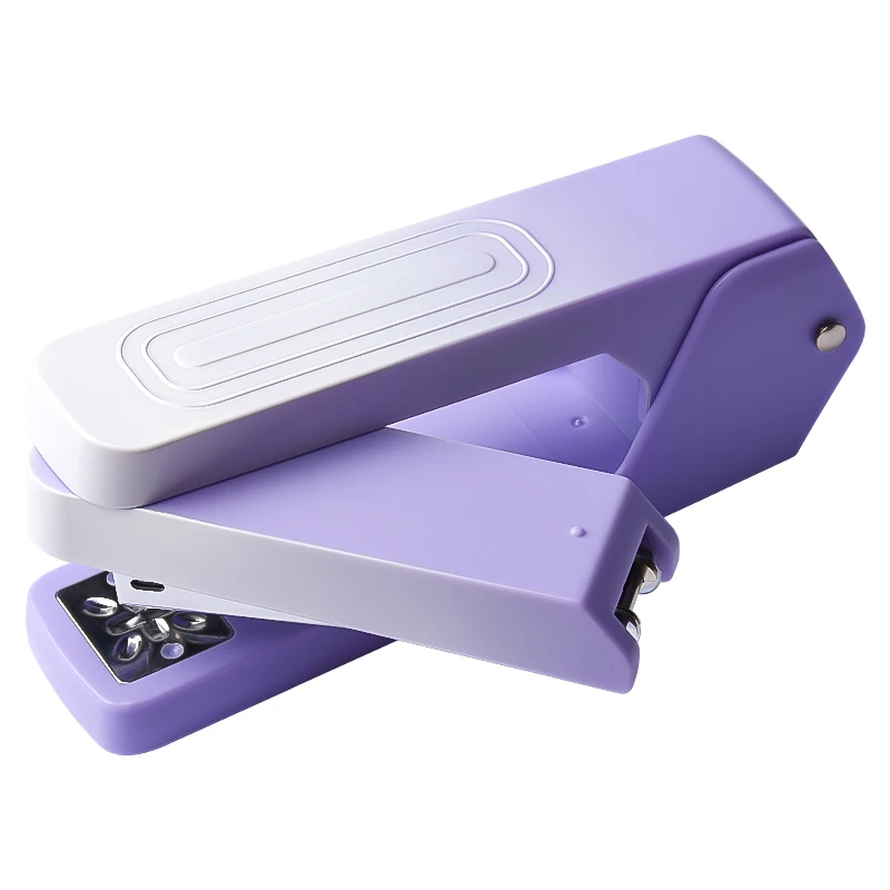 M&G 360°Rotatable Stapler NO.12 Stapler New Hot Gradient Color Stapler Learning Office Supplies Wholesale