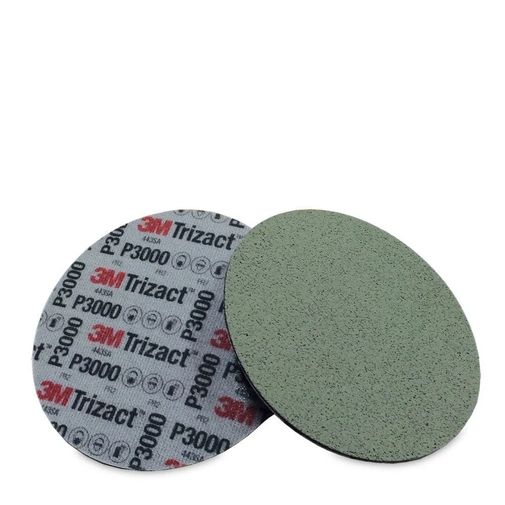 3M Trizact 6Inch Wet and Dry Car PaintSuperfine Beauty Sponge Disc Sanding Sponge