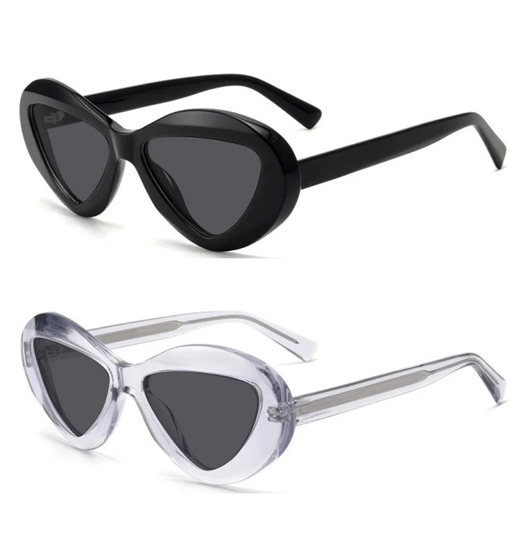 woman triangle sunglasses man small fame uv400 protection eyewear