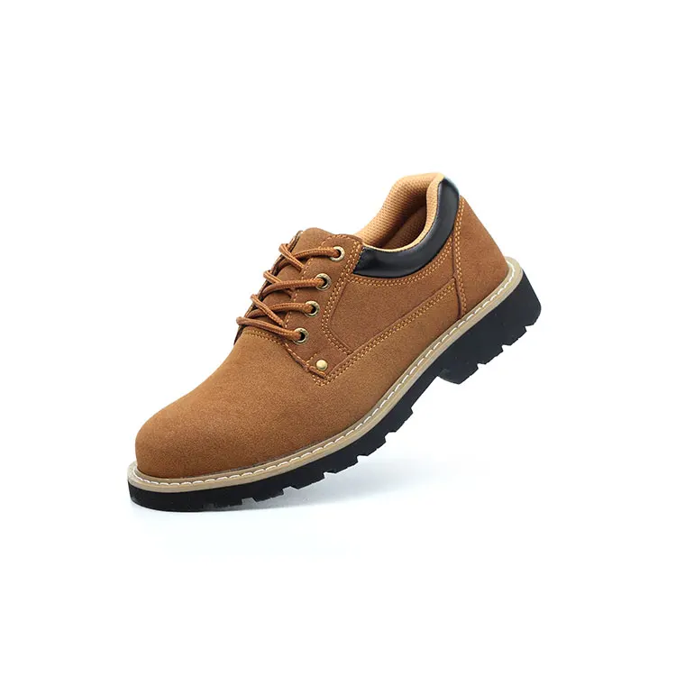 Wear-Resistant Leisure Light Comfortable Office Men Brown Safety Shoes