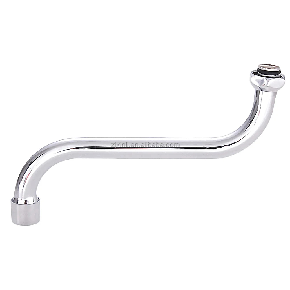 Хромированная отделка из латуни или нержавеющей стали X4422 S-форма диаметром 16 мм носик для кухонной раковины