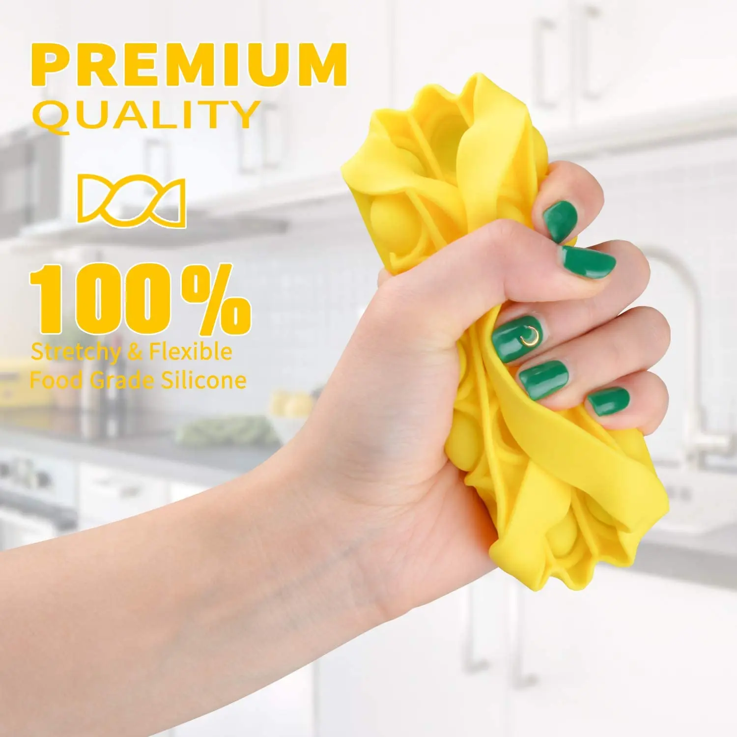 
Glow In The Dark Relief Stress Toys Novelty Gift Push Bubble Fidget Sensory Toy for Children Adults 