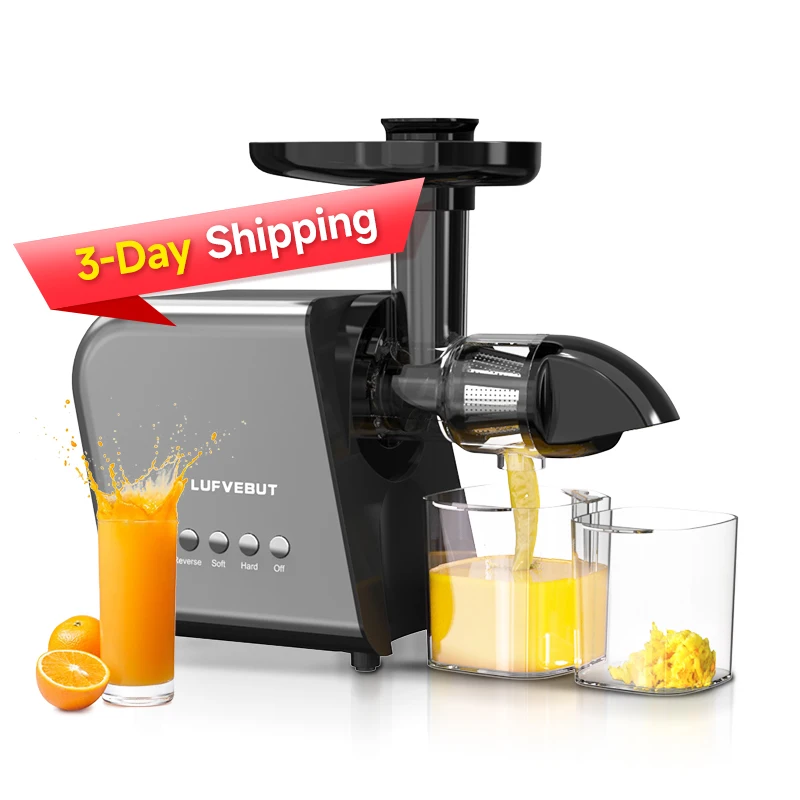 RTS 3 Days Fast Shipping 250w Powerful Motor 98% Juice Output Slow Juicer Home Appliances commercial