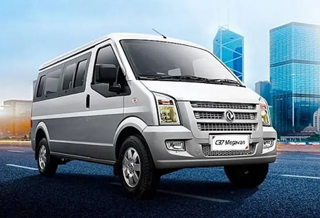 dfm Sokon Mini Van C37 MPV Electric Gasoline Fuel Car 1.5L Displacement Light Interior Leather Seats RWD Manual Gear