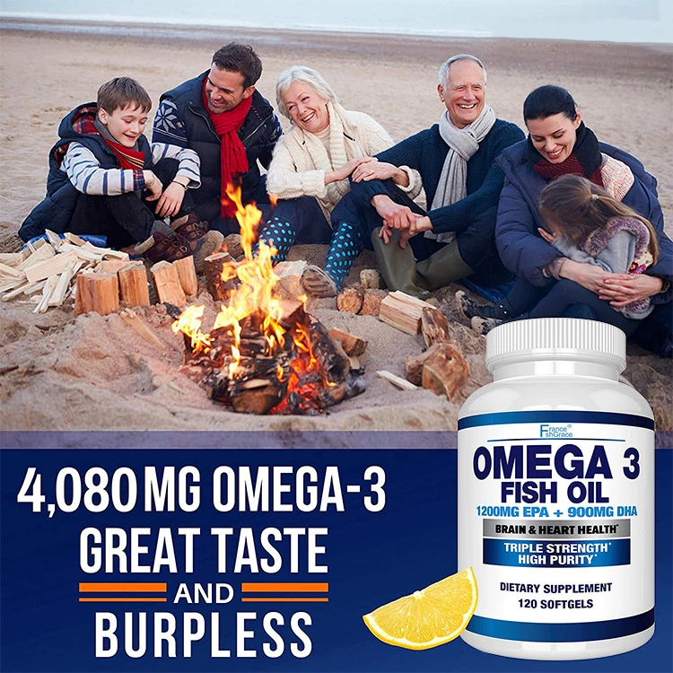 natural bulk supplement halal deep sea dha omega 3 fish oil soft capsule