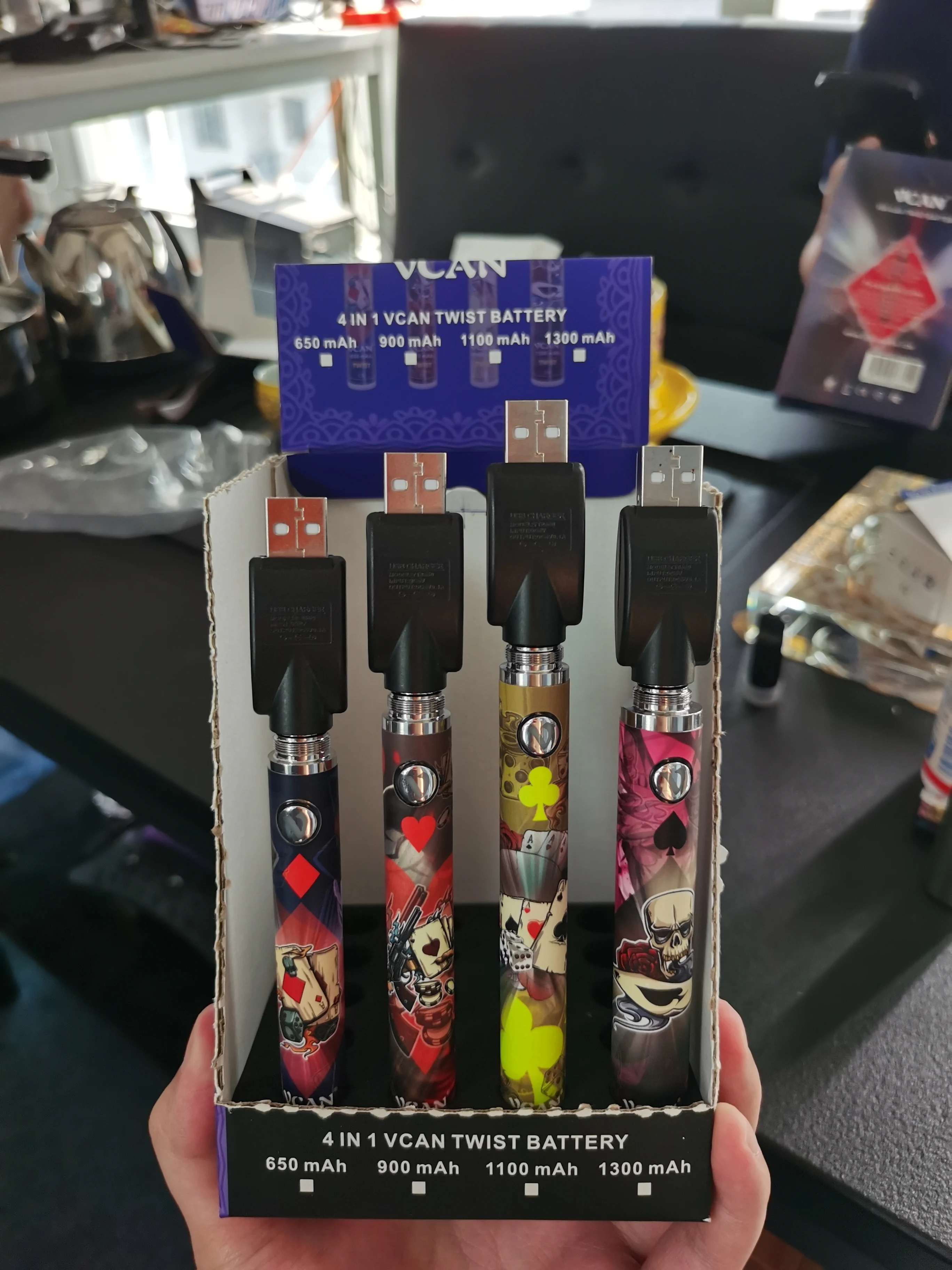  Newest cbd twist battery 510 tready adjust voltage vape pen 650/900/1100/1300