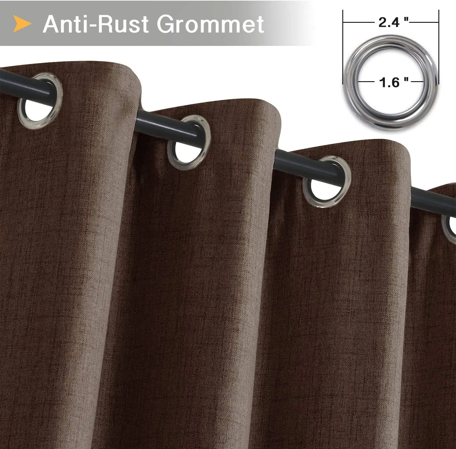 
Factory selling customized 100% blackout eyelet curtains for the living room 