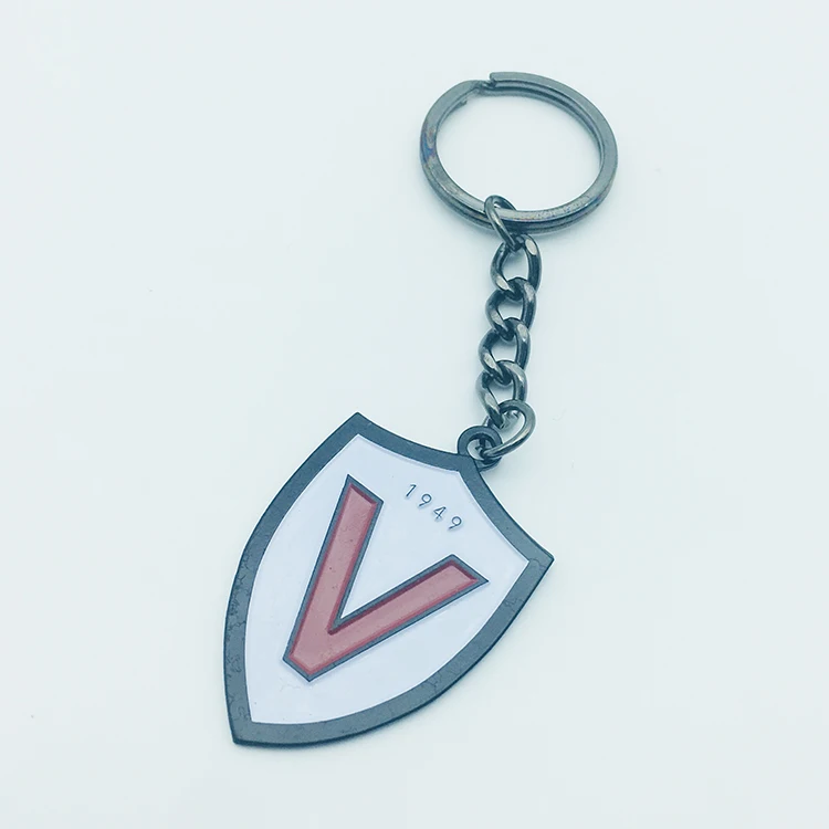 Cheap Price Different Shape Custom Keychain Keyring With Metal Ring