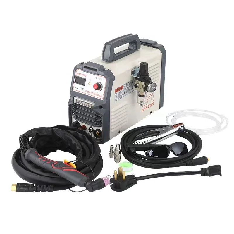 LASTON CUT-55 IGBT Plasma Cutter,Dual Voltage 110V/220V Non-Touch Pilot Arc AG-60 Torch Plasma Cutting Machine.