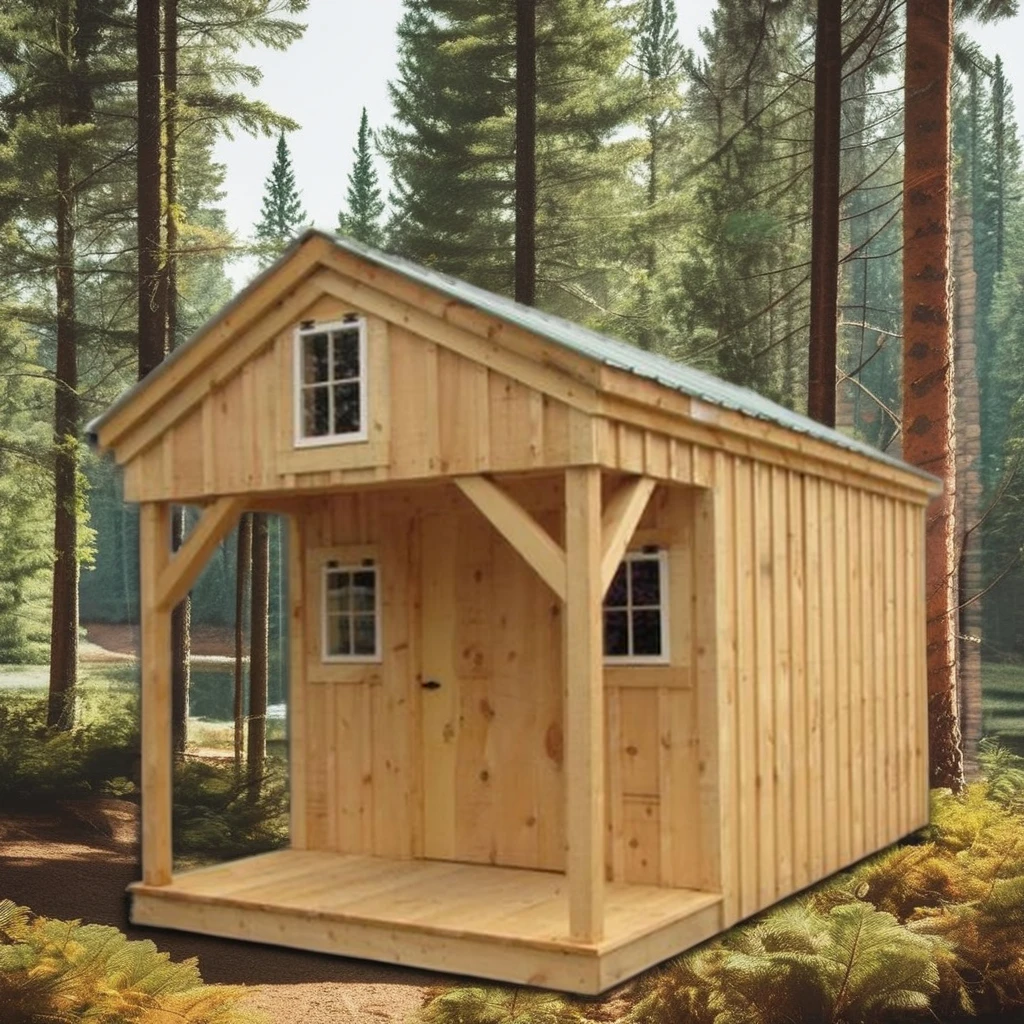Prefab Wooden Bunk House Tiny House Cabin Kits