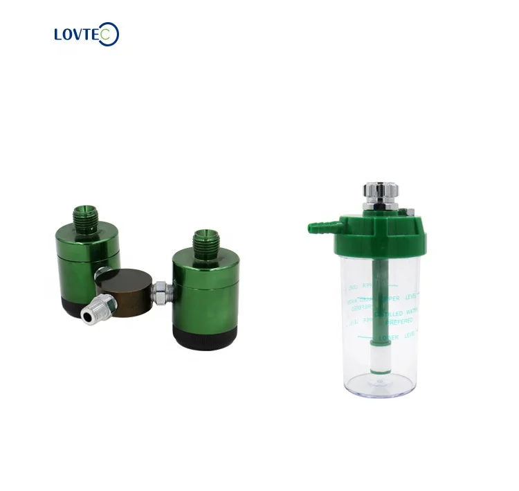 Lovtec high quality medical click style oxygen flowmeter wall bedhead unit type  for hospital bedhead