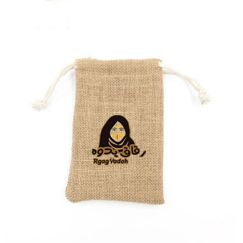 
Linen Hessian Bag Jute Sack Pouch for Coffee Cocoa / Coffee Tea Beans Hemp Pouch 