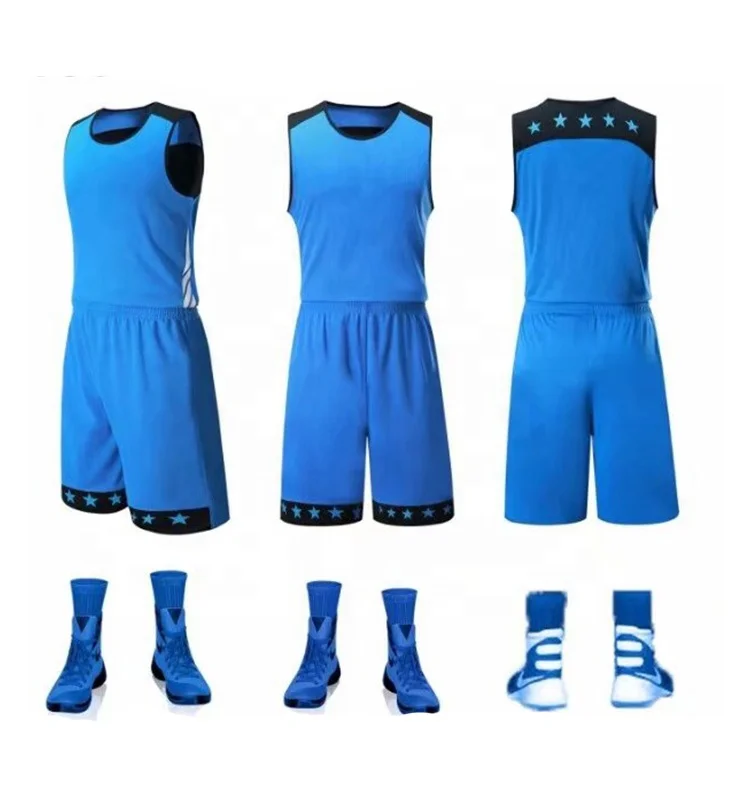 Custom Plain Uniform Training Basketball Jersey Set