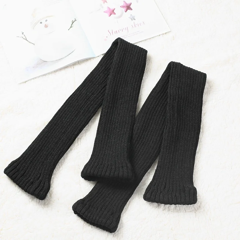 Beautiful yoga non slip dance sock slouch knee high knitted stockings girl winter warm knit socks