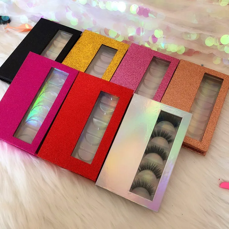 
new arrive private label eyelash book 3 pairs 3d false mink eyelashes packaging with tweezer 