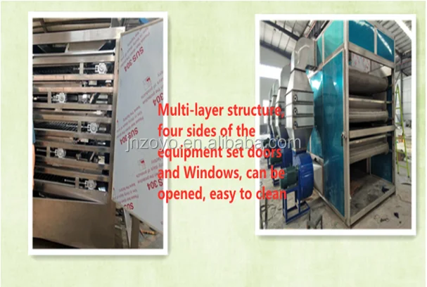 Multi Layers Fruit and Vegetable Mesh Belt  Drying House Mango Drying Oven Continuous Date Mesh Belt Dryer