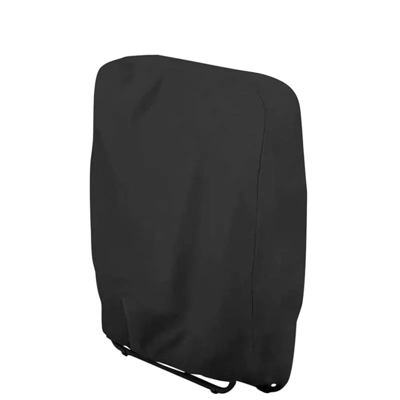 Waterproof oxford drawstring outdoor dust cover black folding chair covers