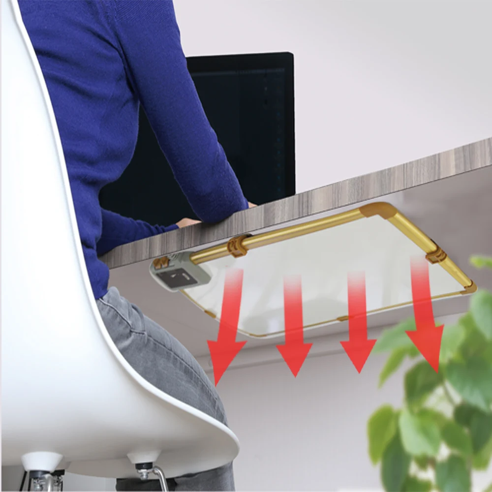 Infrared heating panel with picture100w carbon crystal far infrared heating panel infrared under desk heater 30cm x 35cm