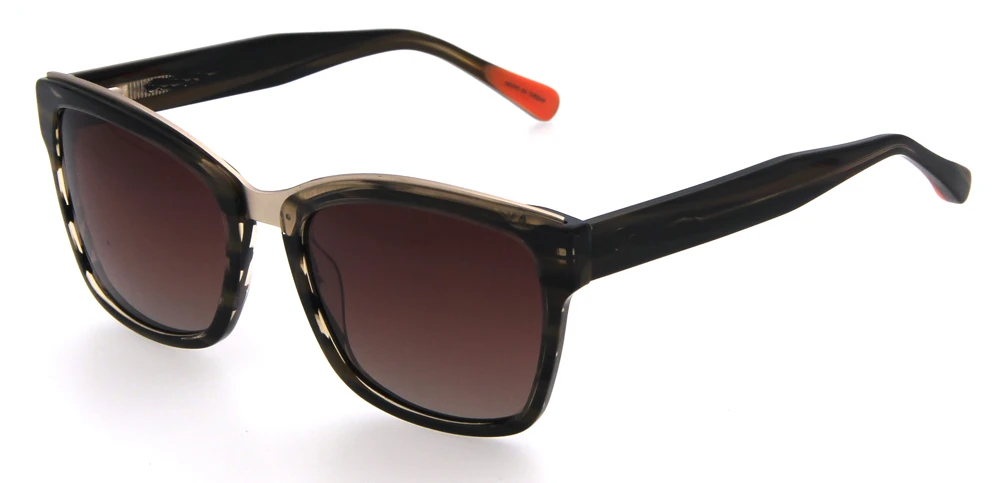 Custom Logo 400 Uv Acetate Spring Flex Hing Eyeglasses Sunglasses