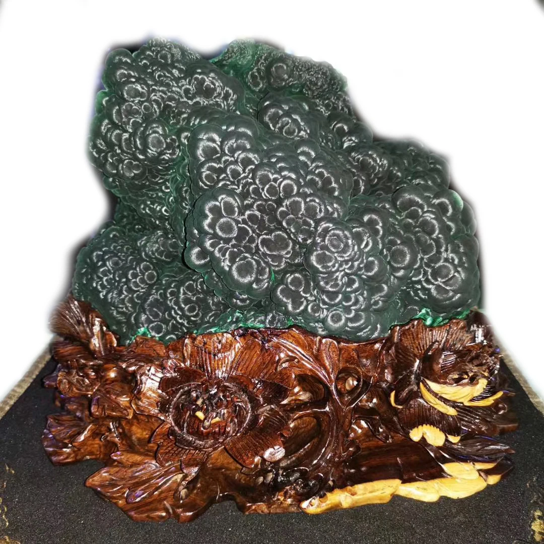 
Customized Bases Wholesale Home Decoration Semi Precious Pure Natural Prices Green Malachite 