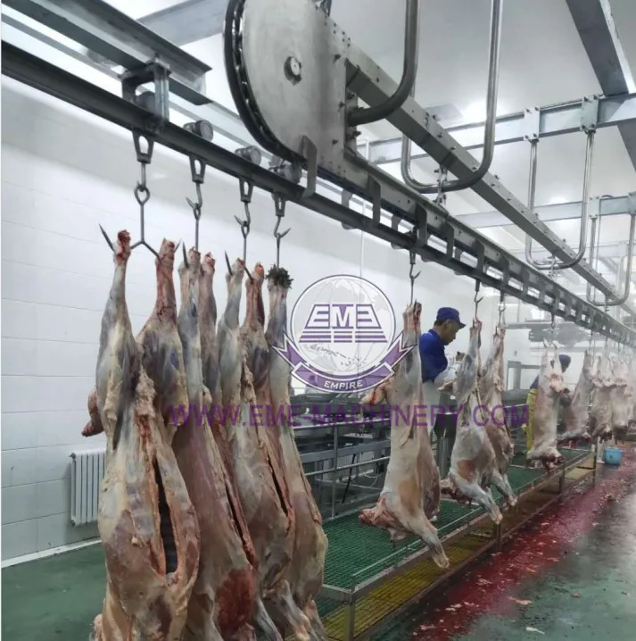 EME Turnkey Sheep Slaughter Machinery Carcass Processing Convey Rail For Sheep Abattoir