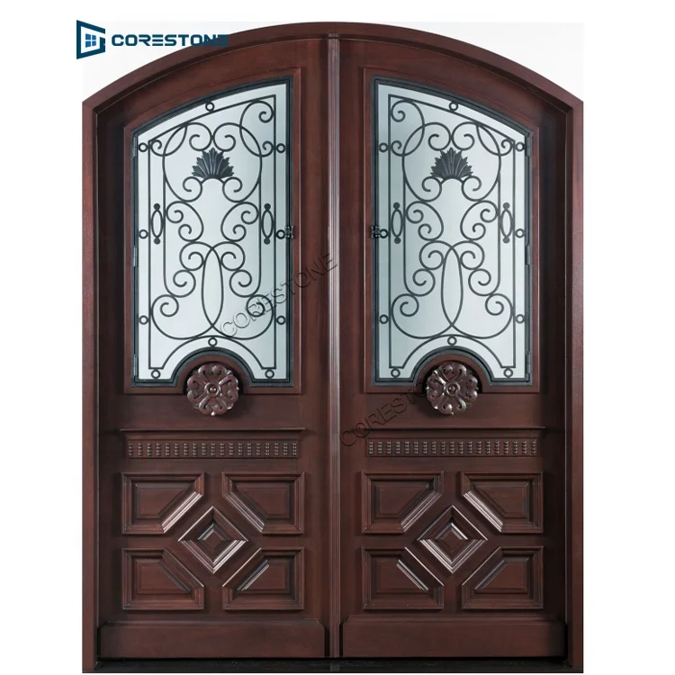 10 Years Warranty Wrought Iron Gate Door Bronze Wrought Iron Door