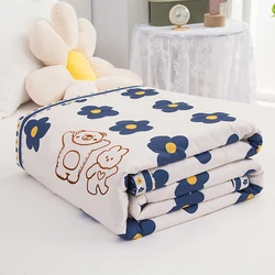 2022 New Printed Summer Cool Quilt for Air-Conditioned Room Office Kids Room Dormitory Cotton Quilt